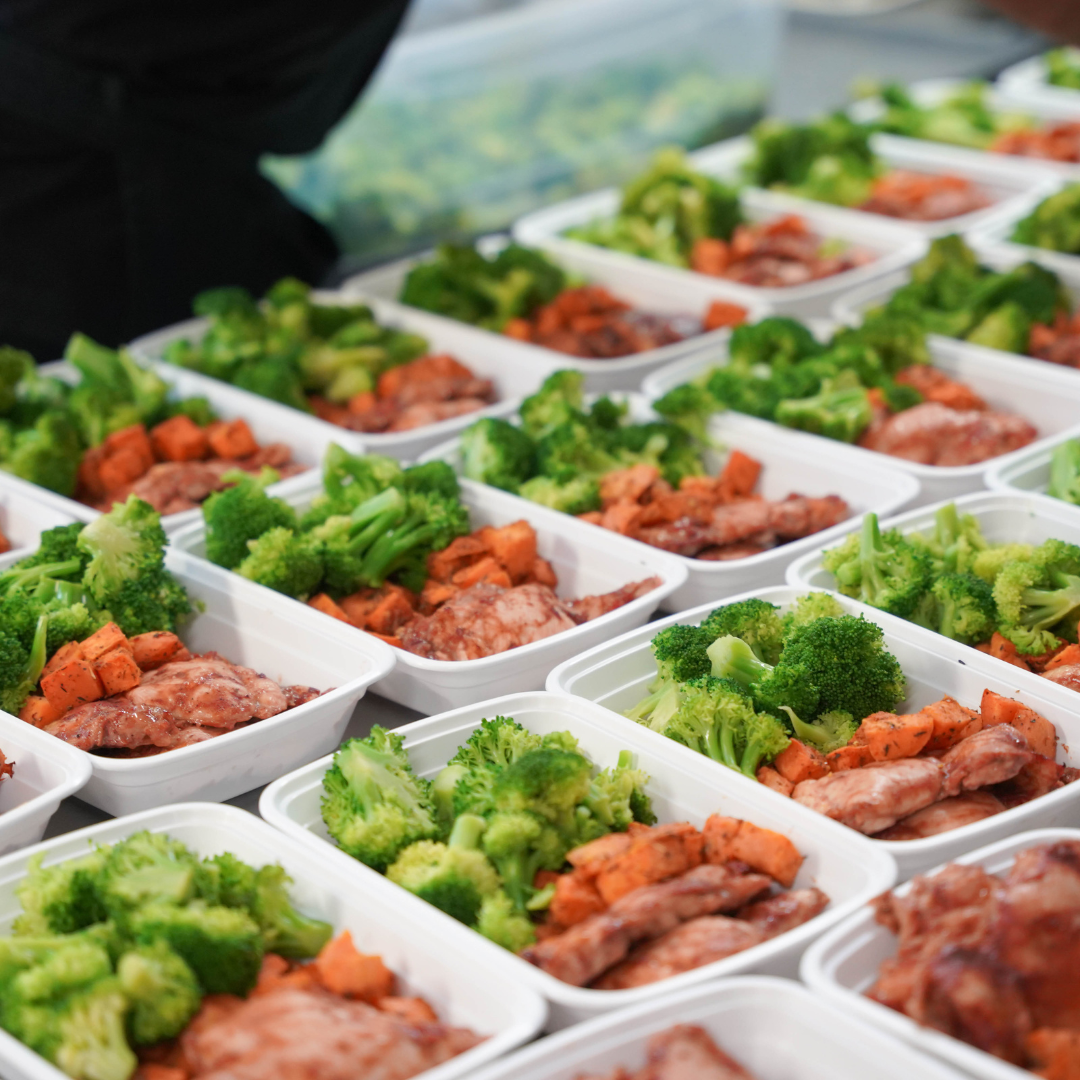 Fresh meals in containers