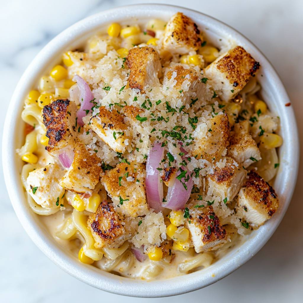 Blackened Chicken Mac and Cheese