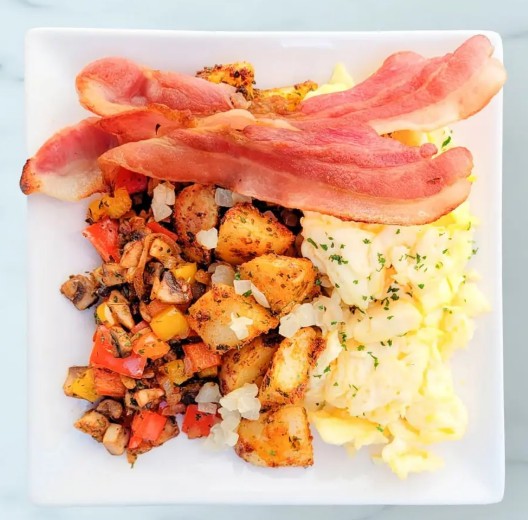 Bacon and Eggs Hash
