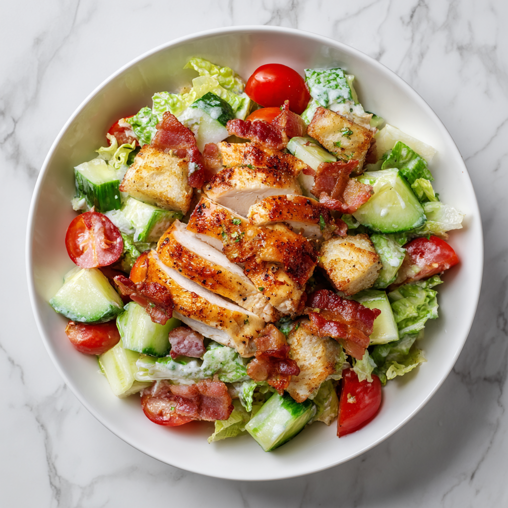 Chicken and Bacon Caesar Salad
