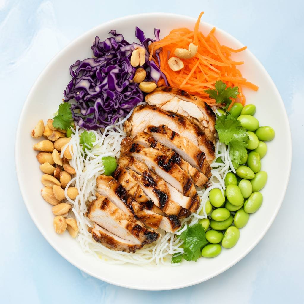 Lemongrass Bowl with Rice Noodles