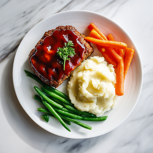 Meatloaf with Mashed Potatoes