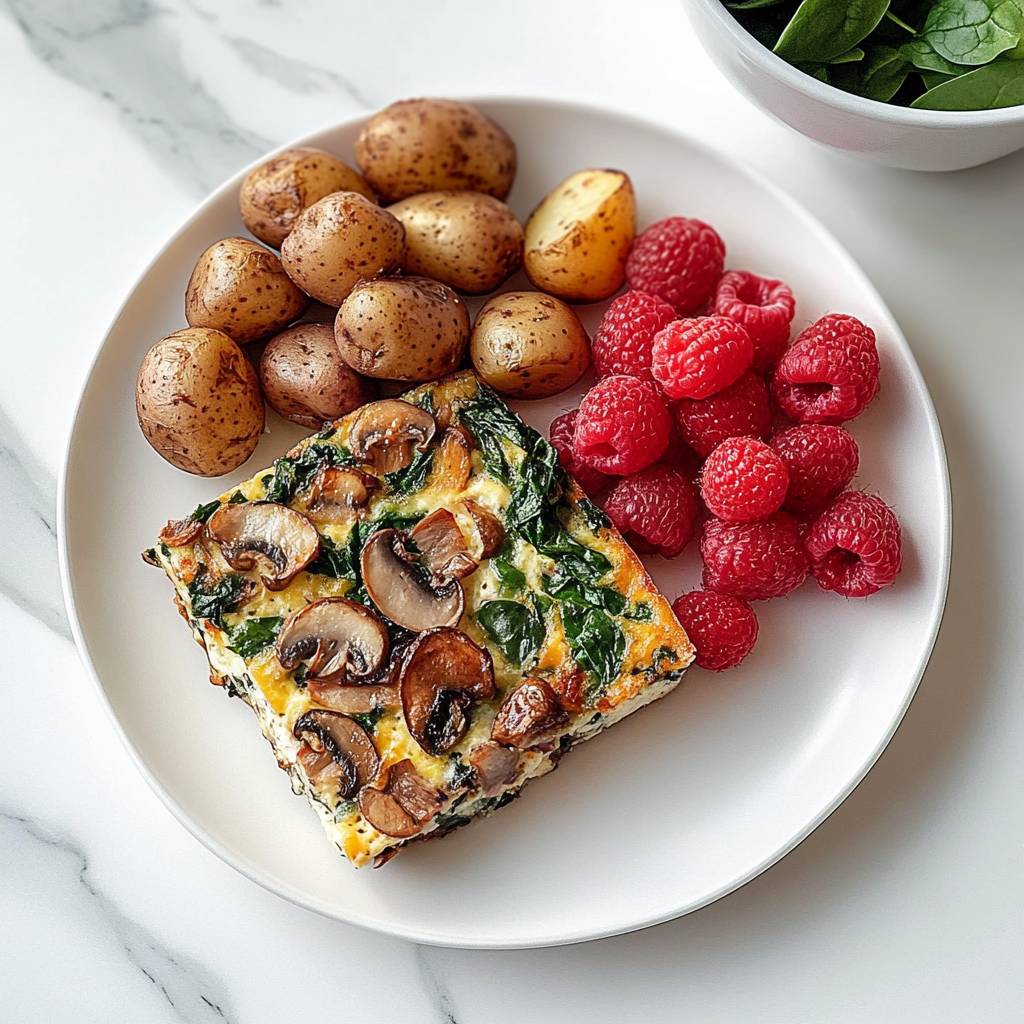 Spinach and Mushroom Frittata