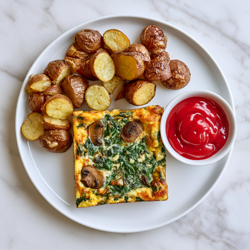 Spinach and Mushroom Frittata