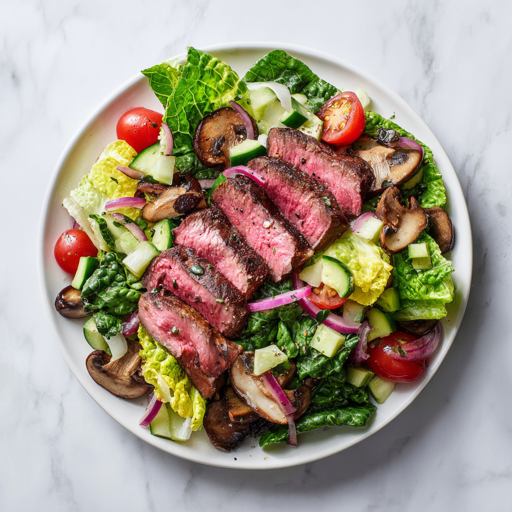 Steak Salad with Honey Dijon Vinaigrette