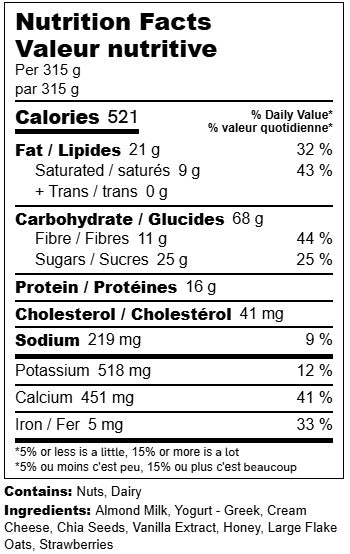 Strawberry Cheesecake Overnight Oats