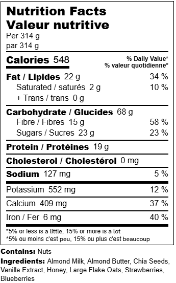Wild Berry Vanilla Overnight Oats