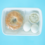 Bagel with Herb and Garlic Cream Cheese