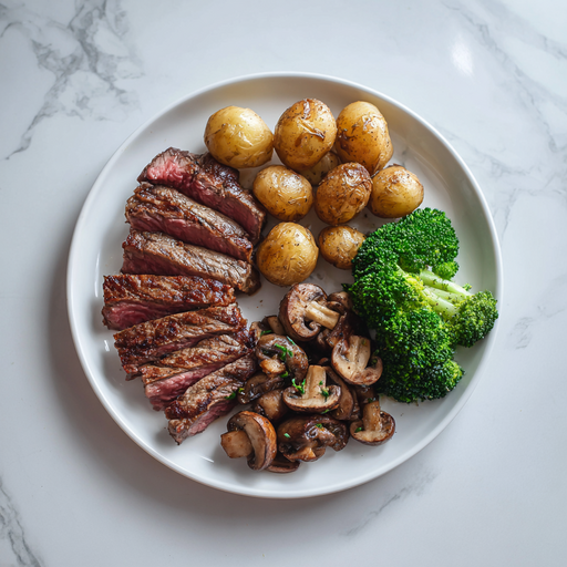 Sirloin Steak and Vegetables