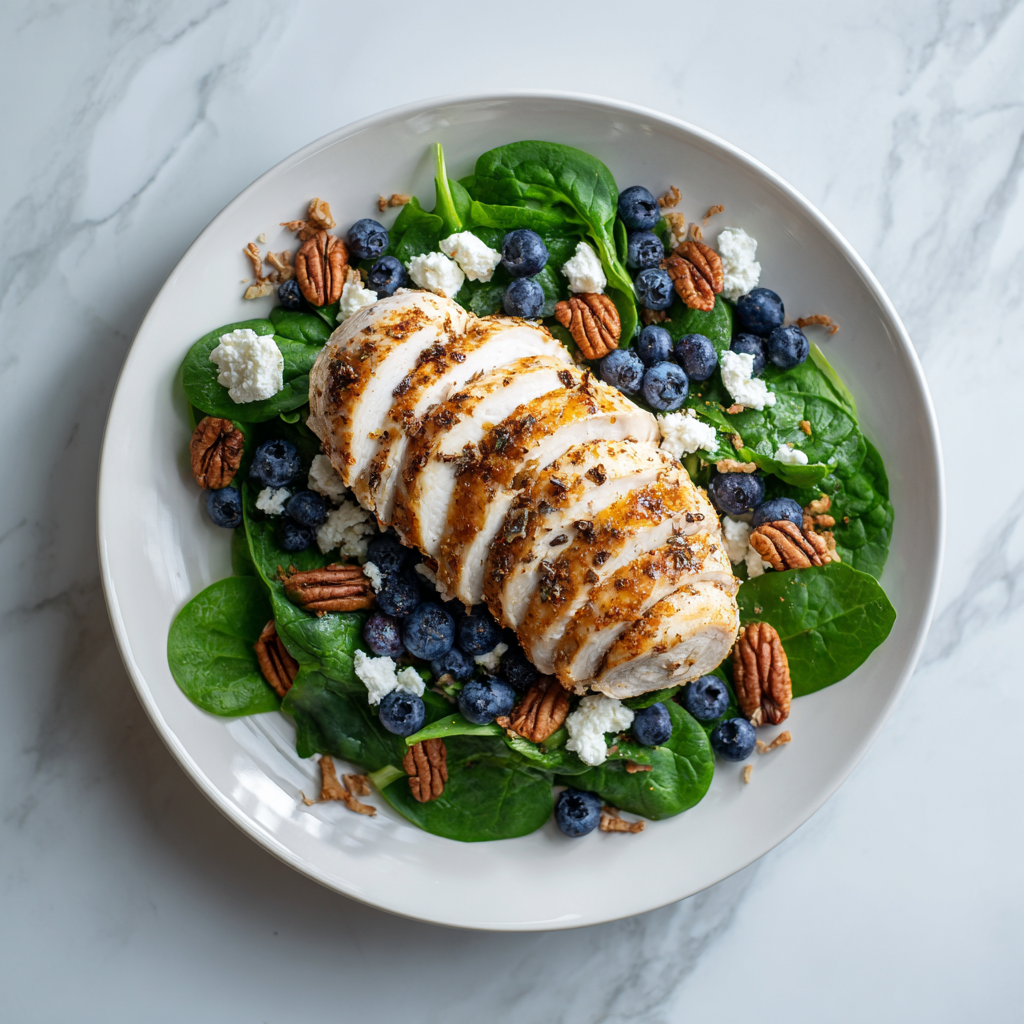 Blueberry Spinach Zen Salad