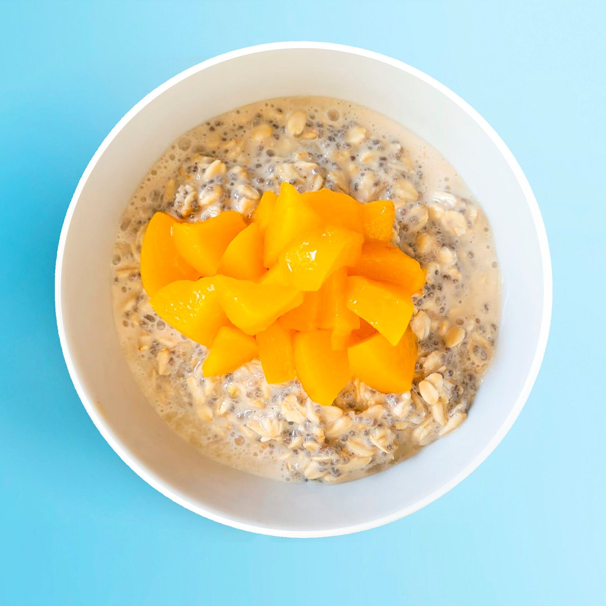 Peaches n Cream Overnight Oats